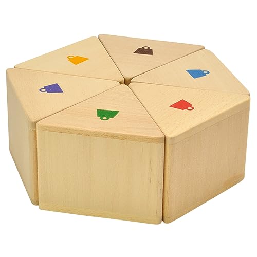EDUPLAY 120-161 Gewicht Prismen Prisma, Natur, 12-teilig (1 Set) von EDUPLAY