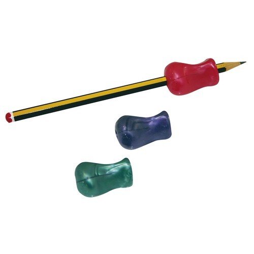 EDUPLAY 120008 Schreibhilfe für Pinsel & Stifte, Stifthalter (Farbe zufällig, 3 Stück) von EDUPLAY
