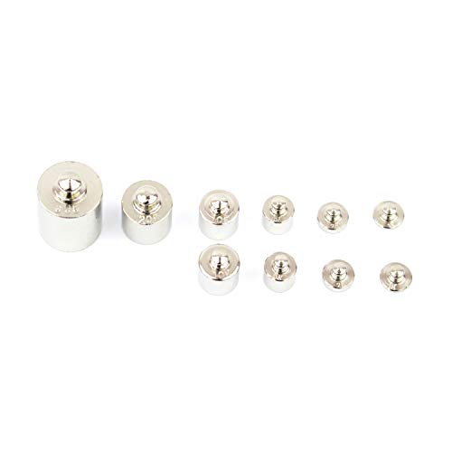 EDUPLAY 120147 Metallgewichte, Silber, 10-teilig (1 Set) von EDUPLAY