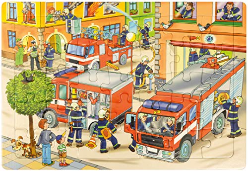 EDUPLAY 120407 Puzzle Feuerwehr von EDUPLAY