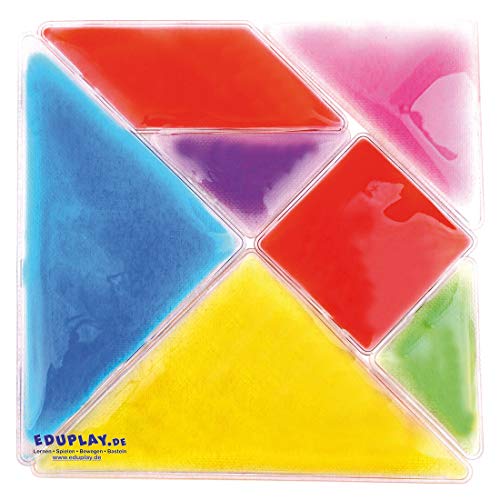 EDUPLAY 120681 Flüssigkeitsformen Tangram, bunt von EDUPLAY