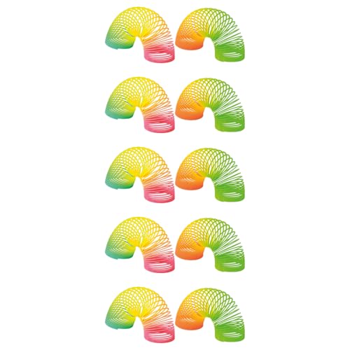 EDUPLAY 130263 Treppenfeder Regenbogen, 10-teilig (Farbe zufällig, 1 Set) von EDUPLAY