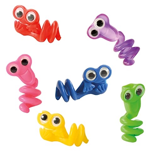 EDUPLAY 130265 Stiftemonster mit Wackelaugen, 5 x 2 cm, 12-teilig (Farbe zufällig, 1 Set) von EDUPLAY