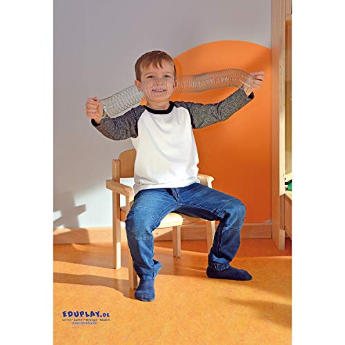 EDUPLAY 130288 Treppenfeder Metall, Silber von EDUPLAY