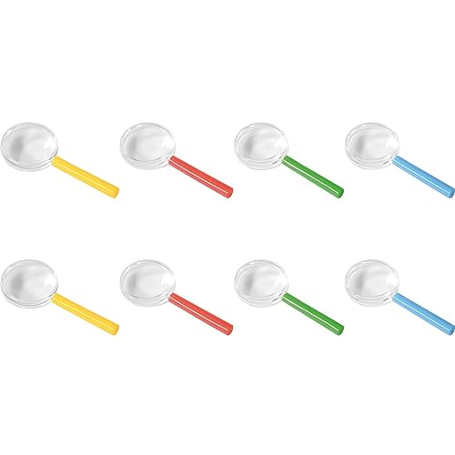 EDUPLAY 150105 Bunte Lupen, 9,8 x 4,2 x 0,8 cm, Kunststoff, 8-teilig (Farbe zufällig, 1 Set) von EDUPLAY
