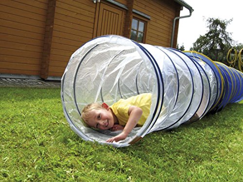 EDUPLAY 170-142 Kriechtunnel, Spieltunnel, 165 cm, transparent/blau (1 Stück) von EDUPLAY