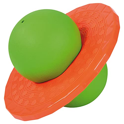 EDUPLAY 170387 Planeten-Hüpfball, Scheibe: Ø 45 cm, grün/orange von EDUPLAY