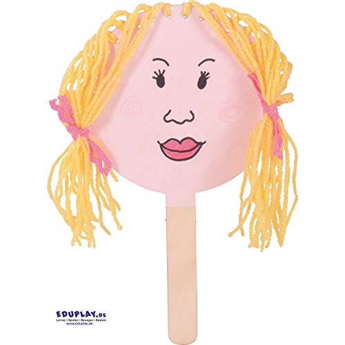 EDUPLAY 210278 Deko Paddles, Ø 12,5 x 24 cm, Natur, 15-teilig (1 Set) von EDUPLAY