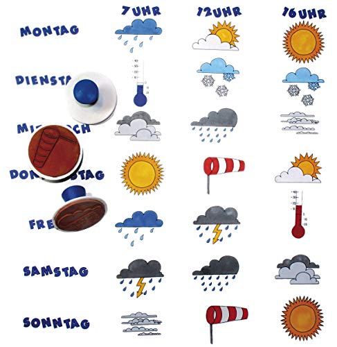 Eduplay 220043 Wetterstempel, 10-er Set von EDUPLAY