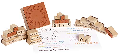 Eduplay 220124 Holzstempel, Motiv: Kalender von EDUPLAY