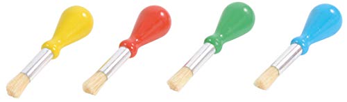 EDUPLAY 240161 Brush & Co. Bürste mit Kugelgriff, 10,2 cm, Mehrfarbig, Large von EDUPLAY