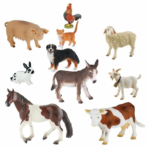 EDUPLAY Bauernhoftiere Spielfiguren 10er Set von EDUPLAY