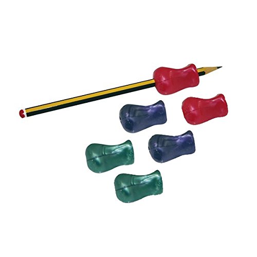 EDUPLAY Schreibhilfe für Pinsel & Stifte, Stifthalter, Farbe:bunt (6 Stück) von EDUPLAY