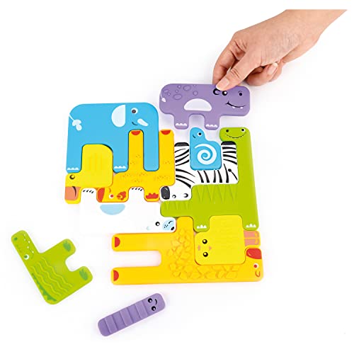 EDUPLAY Sensorik Puzzle Tiere 12er Set von EDUPLAY