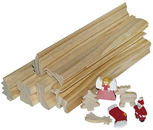 Eduplay 210048 Profilholz Weihnachten, 6er Set von EDUPLAY