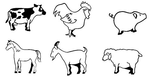 Eduplay 220037 - Tierstempel Bauernhof, 6-er Set von EDUPLAY