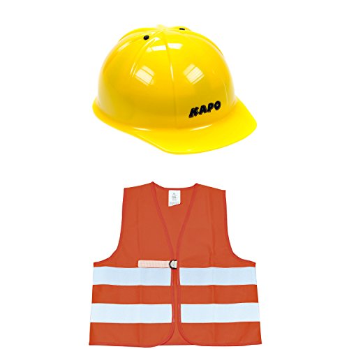 Eduplay 800077 - Bauhelm und Warnweste für Kinder im Set von EDUPLAY