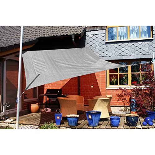 Eduplay Sonnensegel, 3x3m, Quadrat, grau von EDUPLAY