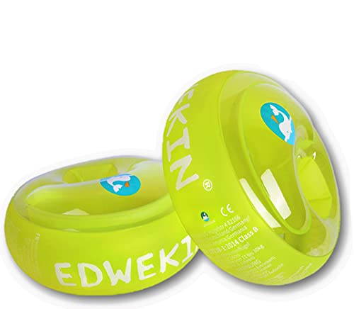 EDWEKIN® Schwimmflügel für Kinder mit extragroßen Luftkammern; Schwimmhilfe für Baby/Kleinkinder von 1 bis 6 Jahren; Perfekte Schwimmlernhilfe für Mädchen und Jungs, transparentes Design von EDWEKIN