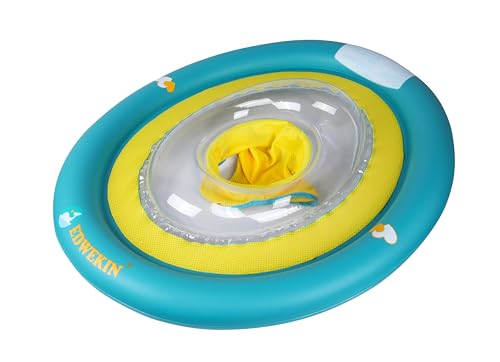 EDWEKIN® Baby Schwimmring, Mitwachsende Schwimmhilfe, Schwimmsitz, Kleinkinder ab 6 Monate bis 3 Jahre (Krokodil) von EDWEKIN