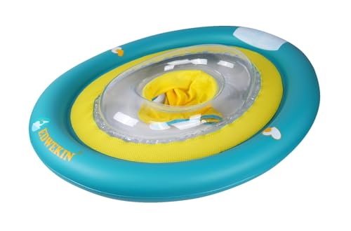 EDWEKIN Premium Baby Schwimmring, Mitwachsende Schwimmhilfe, Schwimmsitz Kleinkinder, Schwimmreifen für Kinder ab 6 Monate bis 3 Jahre (Krokodil) von EDWEKIN