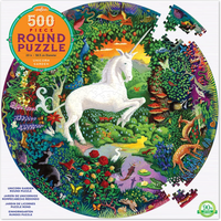 eeBoo 4650725 Puzzle Rund Einhorn 500 Teile von EEBOO™