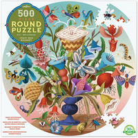 eeBoo 4650726 Puzzle 500 Teile Rund Insektenstrauss von EEBOO™