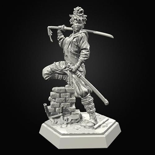 EENNDI 1/24 Ancient Female Samurai Warrior Resin Model Kit Unbemalt und unmontiert Soldier Resin Model Kit //n8L7A3 von EENNDI