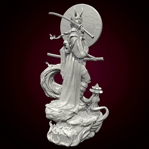 EENNDI 1/24 Ancient Female Samurai Warrior Resin Model Kit Unbemalt und unmontiert Soldier Resin Model Kit //n8L7A8 von EENNDI