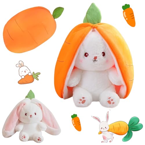 EEPLUYTY Hasen Verstecken，25cm Hasenpuppe, Hase Plüschtier Verstecken， Fluffy Stuffies, Stofftier Plüsch Hasen Versteckspiel, Niedliche Osterpuppenspielzeuge Für Kleine Kinder von EEPLUYTY