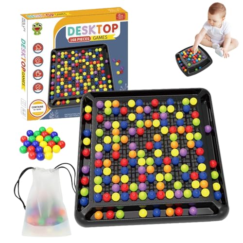Intellektuelles Schachbrett Doppelduell, Brettspiel Kugeln, Elimination Brettspiel, Intellektuelles Schachbrett, Intellektuelles Spielbrett Für Erwachsene Und Kinder (modern, Getreide, 168) von EEPLUYTY