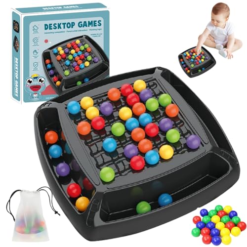 Intellektuelles Schachbrett Doppelduell, Brettspiel Kugeln, Elimination Brettspiel, Intellektuelles Schachbrett, Intellektuelles Spielbrett Für Erwachsene Und Kinder (modern, Getreide, 48) von EEPLUYTY