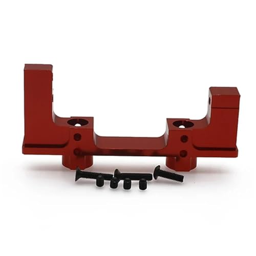 EEQANAO 1 Stück Alu-Frontstoßstangen-Montageplatte Querträger-Set for 1/10 Hpi for Ven-ture Fj Cruiser Crawler RC for Hobby-Modellautoteil(Rood) von EEQANAO