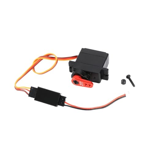 EEQANAO 1 kg Metall-Lenkservo und 21T Metall-Servoarm for Ho-BBY Plus 1/18 CR18P for Rock Van und for Trail for Hunter-Upgrades-Teile(Rood) von EEQANAO