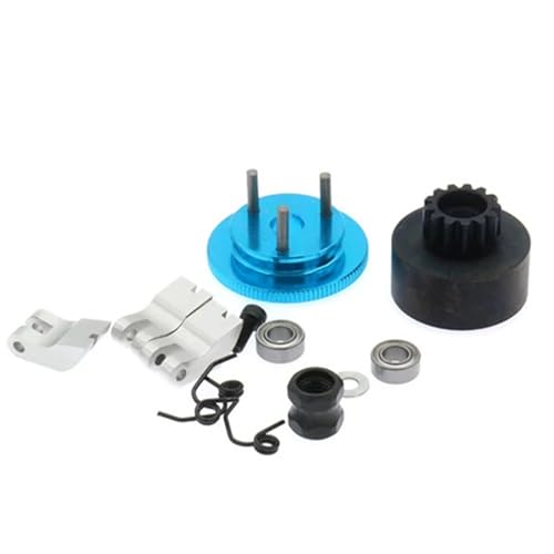 EEQANAO 13T Kupplungsschwungradsatz for RC for Ho-BBY-Modelle im Maßstab 1:8, HSP for Kyo-SHO BSD, 13T Zähne, Zahn-Hopup-Teile, N10239, Universalzubehör(Blauw) von EEQANAO