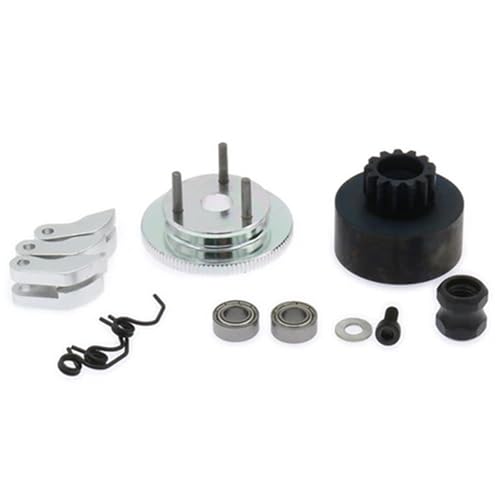 EEQANAO 13T Kupplungsschwungradsatz for RC for Ho-BBY-Modelle im Maßstab 1:8, HSP for Kyo-SHO BSD, 13T Zähne, Zahn-Hopup-Teile, N10239, Universalzubehör(Silver) von EEQANAO