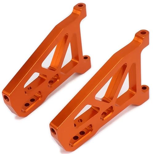 EEQANAO 2 STÜCKE Aluminium Front Lower Suspension Control a-Arme 513007 rc Auto 1/10 FS Truck Buggy 53810 2 stücke Legierung verbesserte hop-up rc Teile(Orange) von EEQANAO