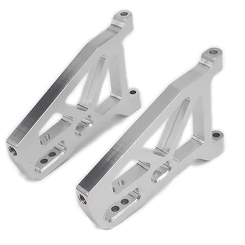 EEQANAO 2 STÜCKE Aluminium Front Lower Suspension Control a-Arme 513007 rc Auto 1/10 FS Truck Buggy 53810 2 stücke Legierung verbesserte hop-up rc Teile(Silver) von EEQANAO