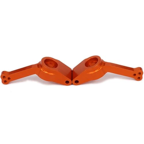EEQANAO 2 STÜCKE Hinterradnabenträger (l/r) 533023 for Rc for Ho-BBY Modellauto 1/10 FS Racing Truck Buggy for TRU-ggy 53810 Aluminiumlegierung Hop-Up-Teile(Orange) von EEQANAO