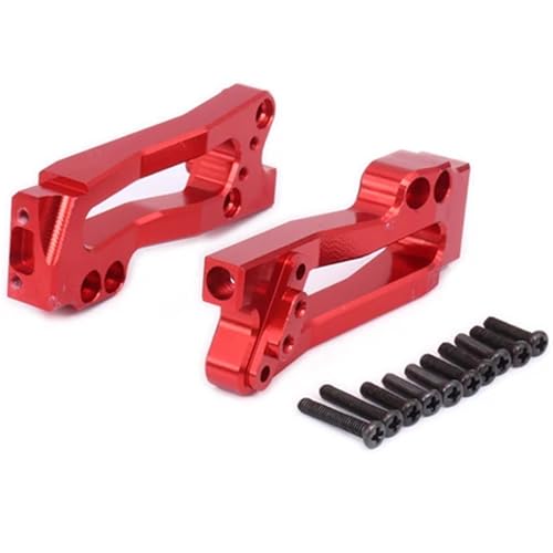 EEQANAO 2 STÜCKE Legierung Hinten Shock Tower for Rc for Ho-BBY for Modell Auto 1-12 for Wlt-oys 12428 12423 FY03(Rood) von EEQANAO