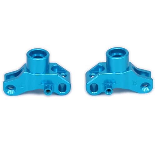 EEQANAO 2 STÜCKE Legierung Hinterradnabenträger Achsschenkelträger for Rc Modellauto 1/10 for Ky-osho for Op-ima 4Wd Upright Set Buggy Off-Road RC Teile(Blauw) von EEQANAO