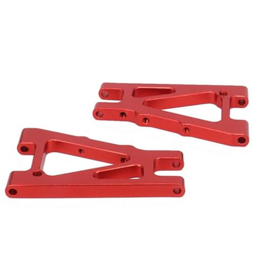 EEQANAO 2 STÜCKE Legierung Vorderer Unterer Querlenker for Rc for Ho-BBY Modell Auto 1/10 for Kyo-SHO for Opti-ma 4Wd Aufrechter Satz Arm Links Rechts for Ho-pup Teile OT004(Rood) von EEQANAO