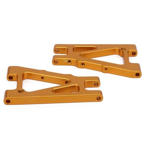 EEQANAO 2 STÜCKE Legierung Vorderer Unterer Querlenker for Rc for Ho-BBY Modell Auto 1/10 for Kyo-SHO for Opti-ma 4Wd Aufrechter Satz Arm Links Rechts for Ho-pup Teile OT004(Yellow) von EEQANAO