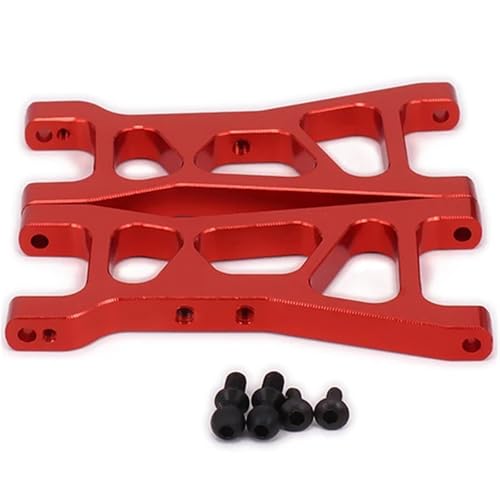 EEQANAO 2 STÜCKE Lower Suspension Arm (L/R) for 1/18 for Re-vel 24540 Scorch for DRO-Mida BX/MT/SC4.18 Short Course(Rood) von EEQANAO
