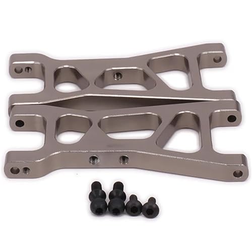 EEQANAO 2 STÜCKE Lower Suspension Arm (L/R) for 1/18 for Re-vel 24540 Scorch for DRO-Mida BX/MT/SC4.18 Short Course(Titanium) von EEQANAO