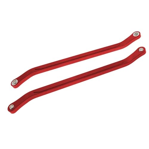 EEQANAO 2 Stück bearbeitete Legierungs-Hinterachse for Chassis-Links for RC for Ho-BBY-Modellauto 1-10 Vrx for Oct-ane for Ve-TTA for Kar-oo Ftx for Ou-tlaw Upgraded(Rood) von EEQANAO