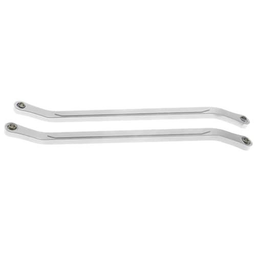 EEQANAO 2 Stück bearbeitete Legierungs-Hinterachse for Chassis-Links for RC for Ho-BBY-Modellauto 1-10 Vrx for Oct-ane for Ve-TTA for Kar-oo Ftx for Ou-tlaw Upgraded(Silver) von EEQANAO