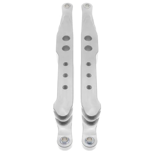 EEQANAO 2 Stück bearbeitete untere Stützstange for den hinteren Stoßdämpfer aus Legierung for RC for Ho-BBY-Modellauto 1-10 VRX for Oct-ane for Ve-TTA for Kar-oo Verbessertes Hop-Up(Silver) von EEQANAO