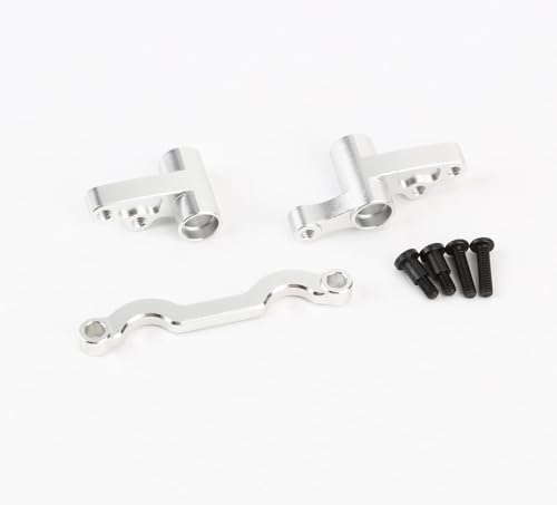 EEQANAO 2 Teile/Satz Legierung Lenkung komplette Set for Rc CEN 1/8 Rally Auto Upgrades Teile(Silver) von EEQANAO