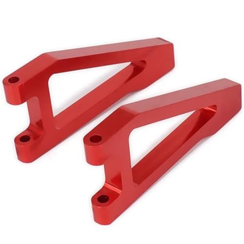 EEQANAO 2 stücke Legierung Aluminium Front Upper Suspension Control a-Arms 513006 for Rc for Ho-BBY Modell Auto 1/10 FS Racing Truck Buggy 53810 RC Teil(Rood) von EEQANAO